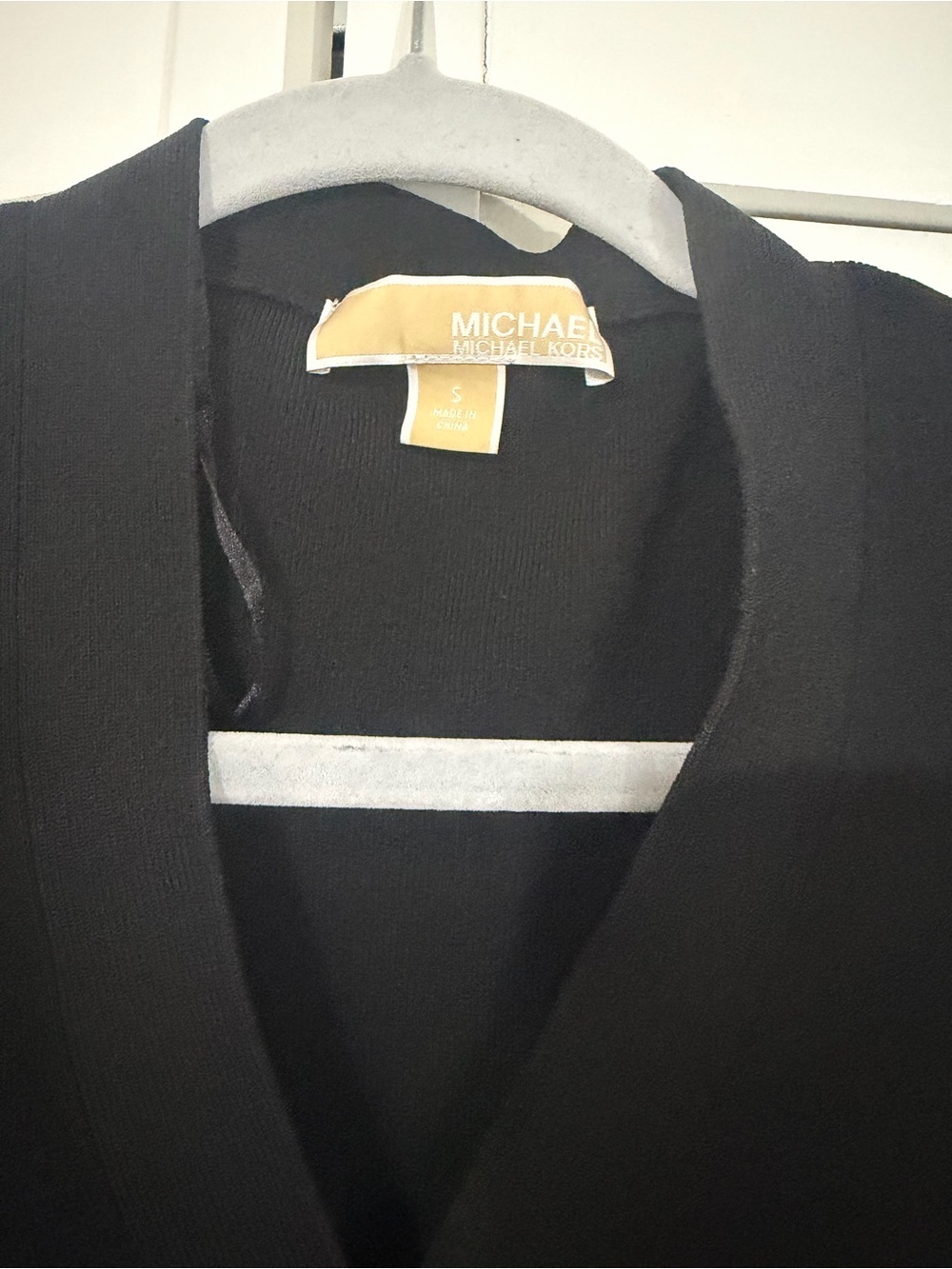 Michael Kors Black Open-Front Blazer